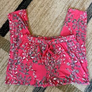 Liz Claiborne Pink Printed Pajama Bottoms